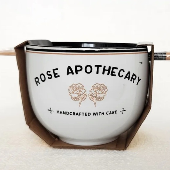 Rose Apothecary Schitts Creek Ramen Bowl with Chopsticks - Picture 4 of 7